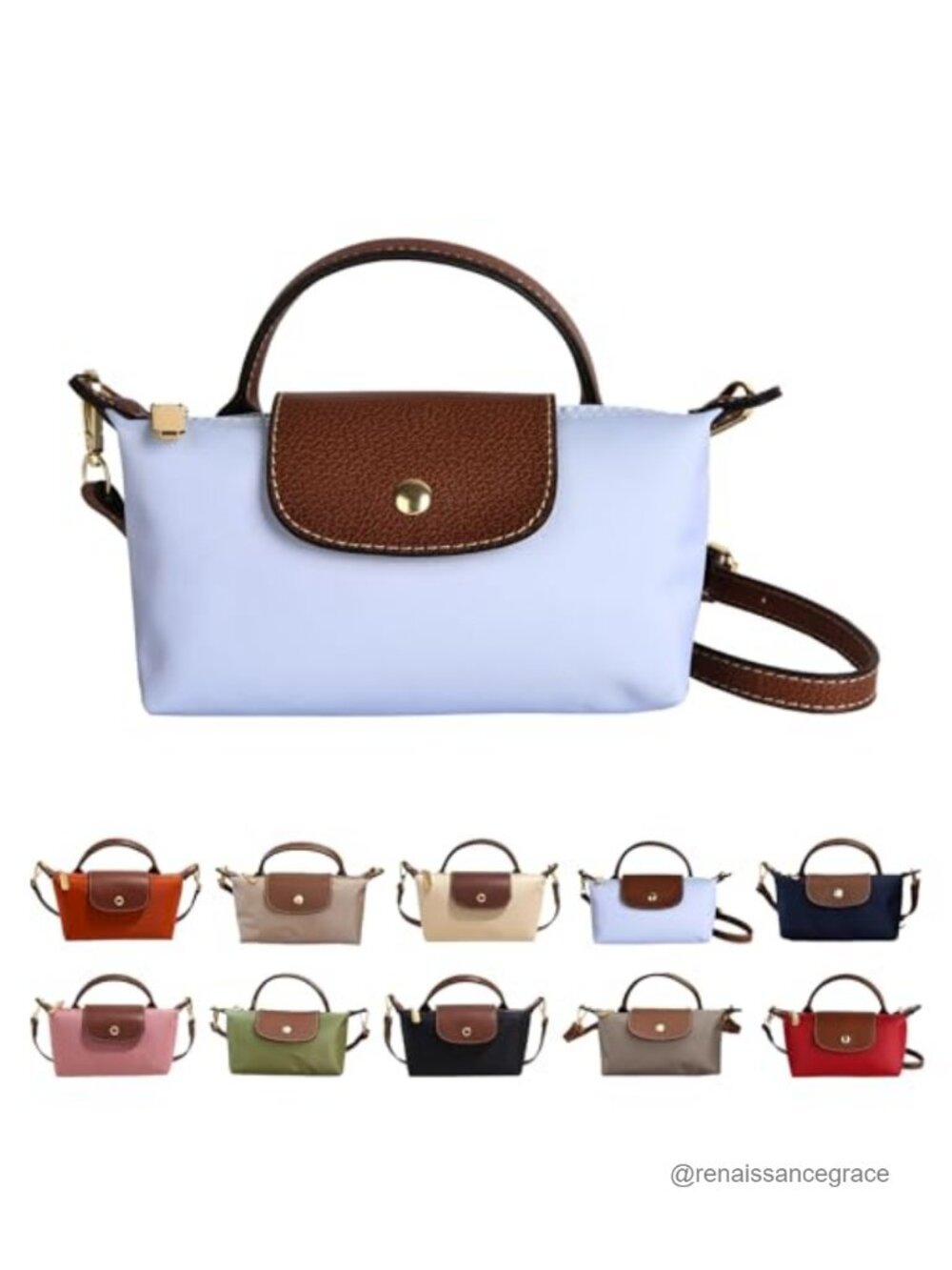 Mini Crossbody Bag Women Adjustable Strap Shoulder Purse Small Tote Zipper
